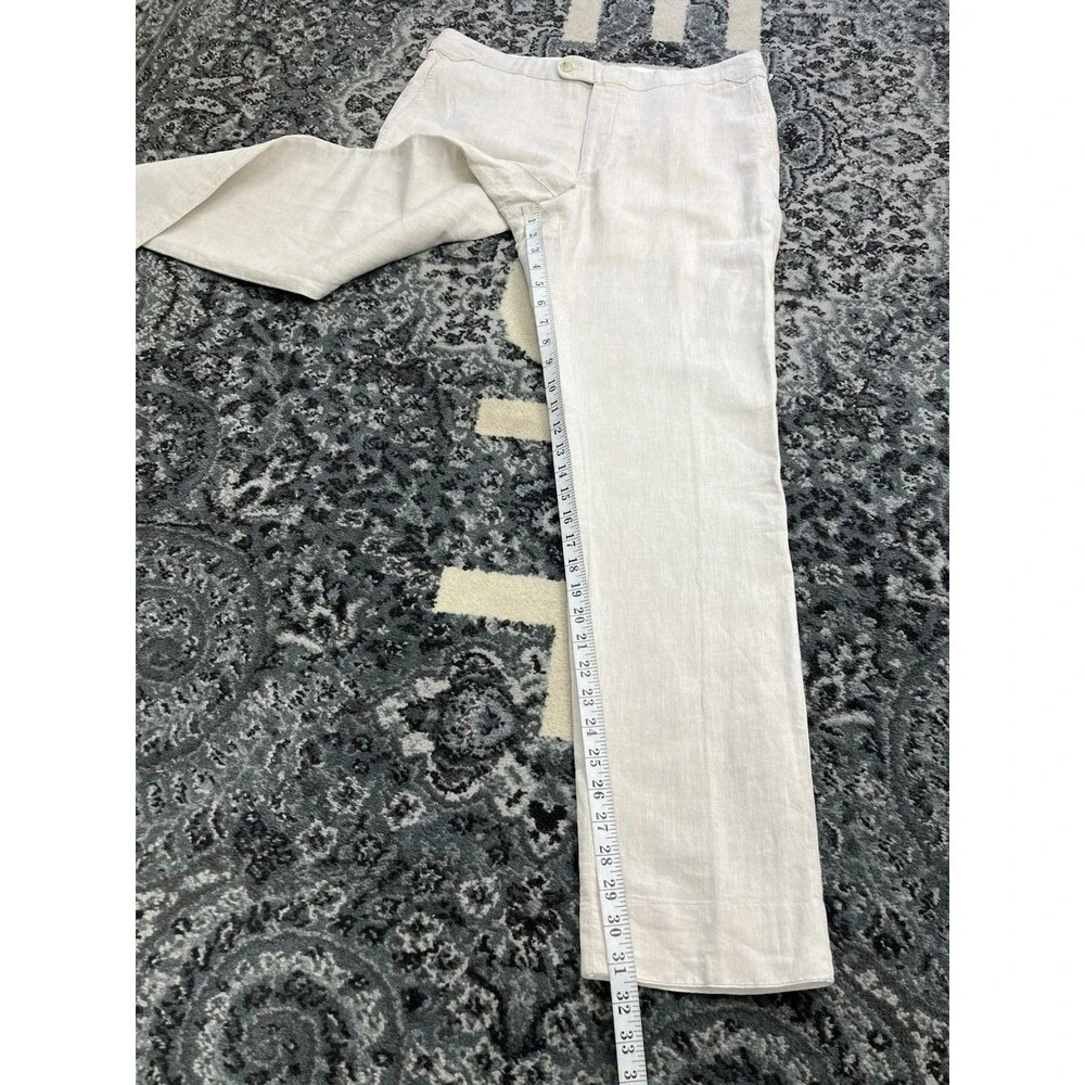 Suitsupply Brentwood Men’s Linen Trousers Classic Pants Size 50